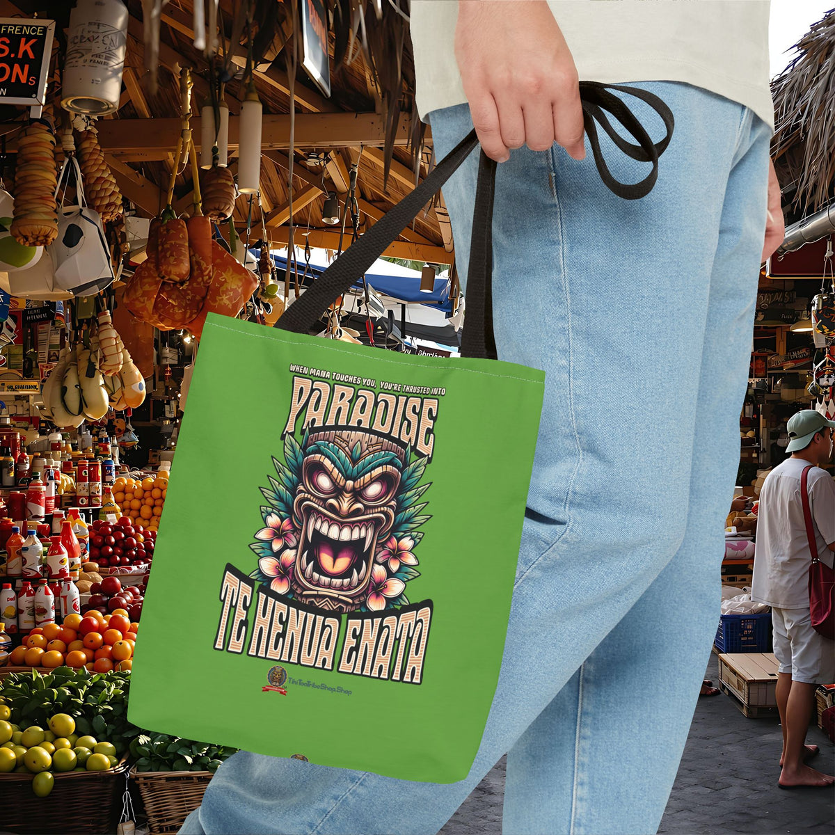 TE HENUA ENATA PARADISE Tote Bag