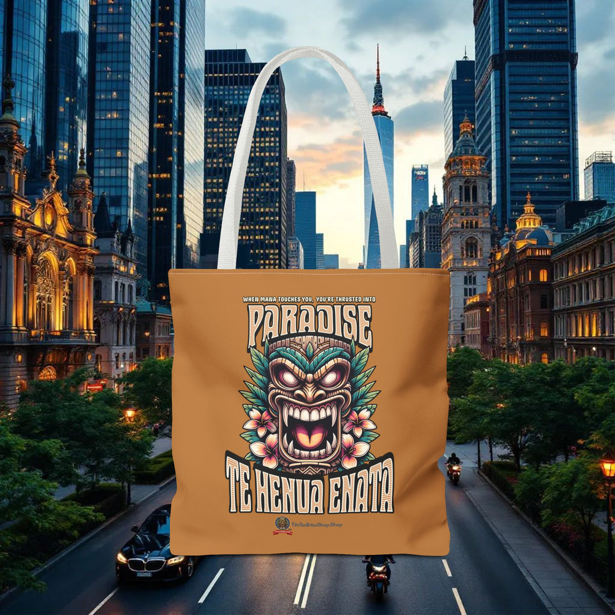 TE HENUA ENATA PARADISE Tote Bag