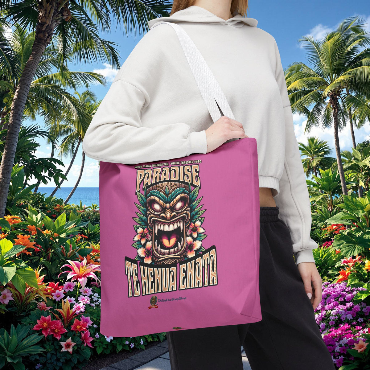 TE HENUA ENATA PARADISE Tote Bag