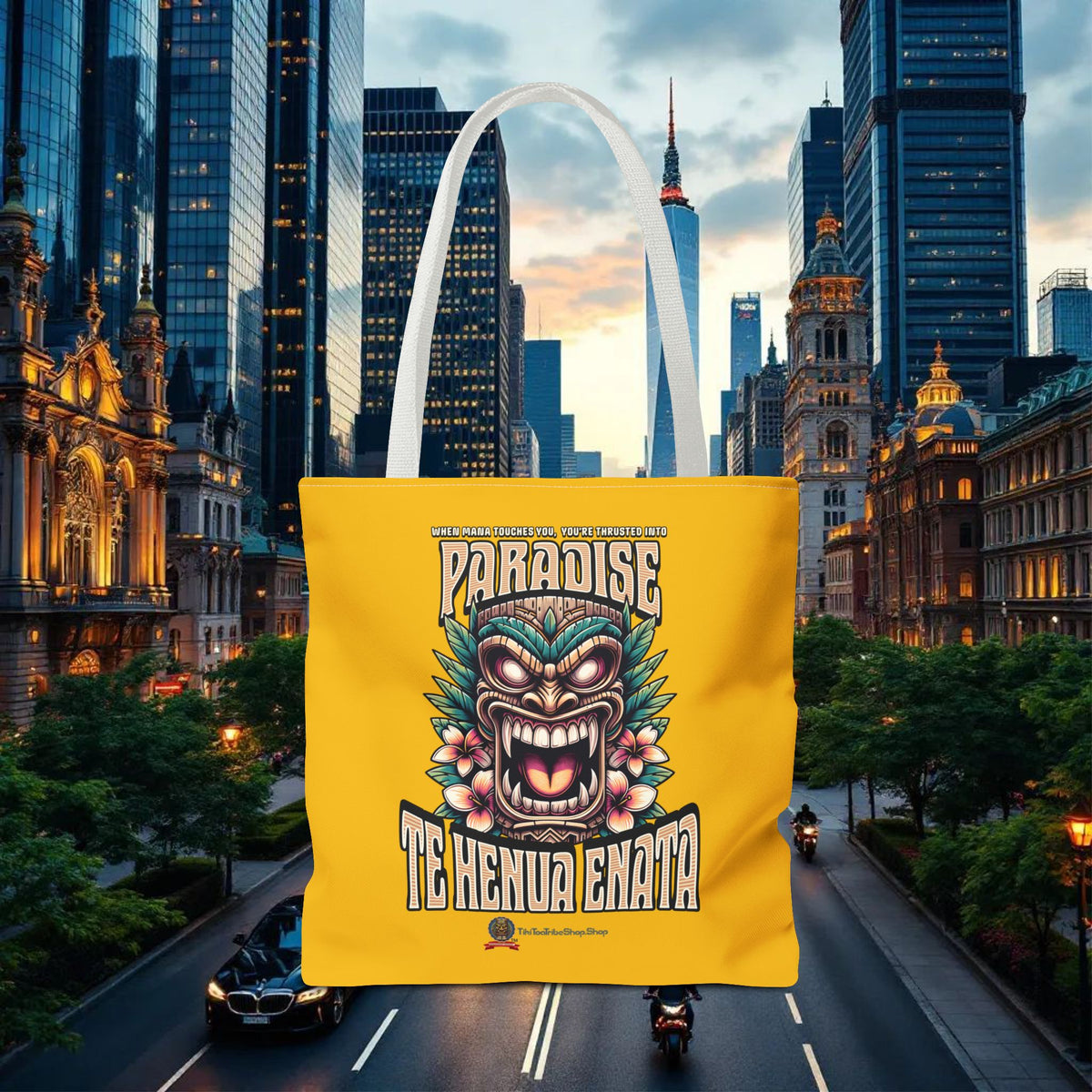 TE HENUA ENATA PARADISE Tote Bag
