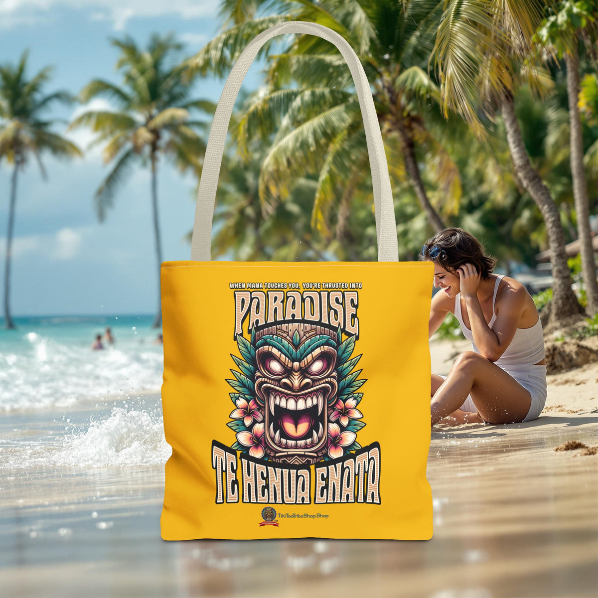 TE HENUA ENATA PARADISE Tote Bag