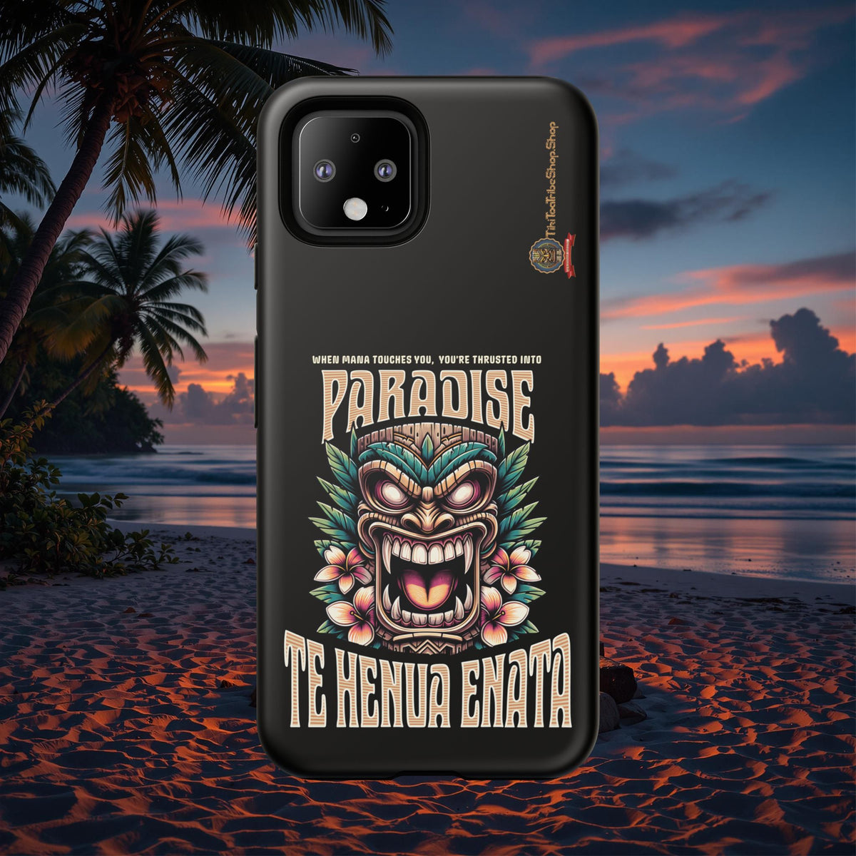Te Henua Enata â Coque Antichoc Tiki Ancestral & Puissant