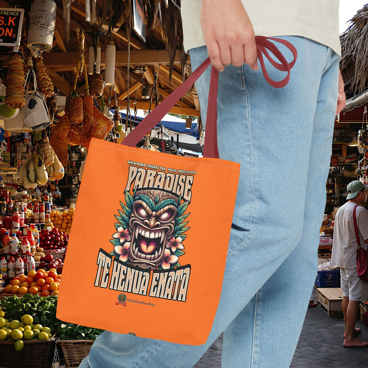 TE HENUA ENATA PARADISE Tote Bag