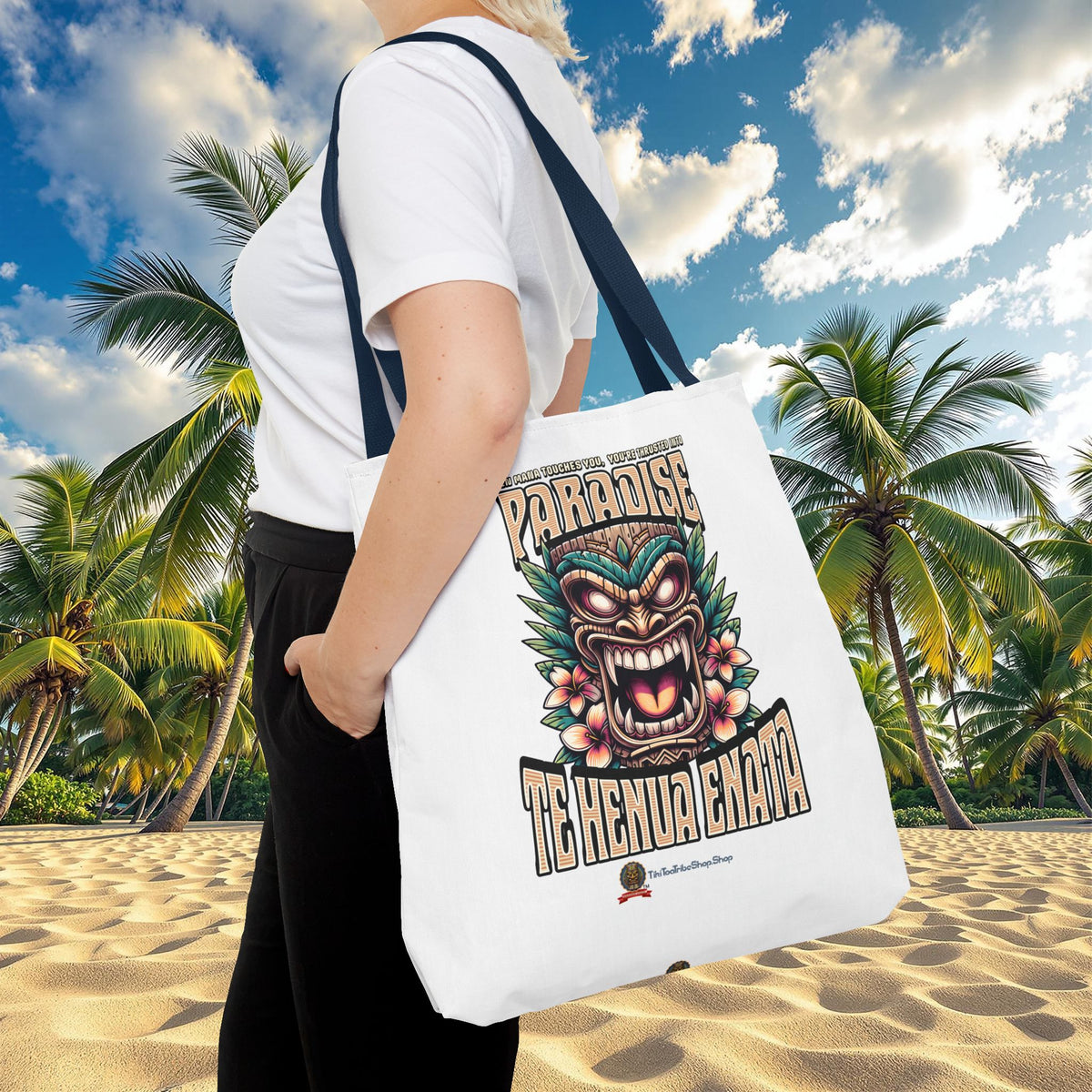 TE HENUA ENATA PARADISE Tote Bag