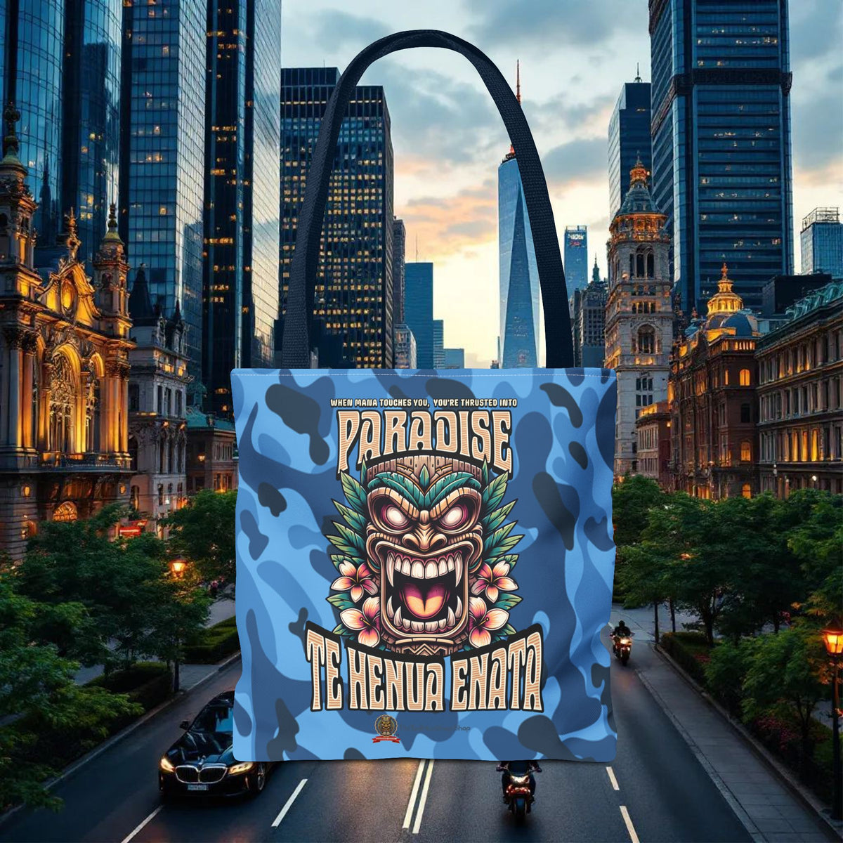 TE HENUA ENATA PARADISE Tote Bag