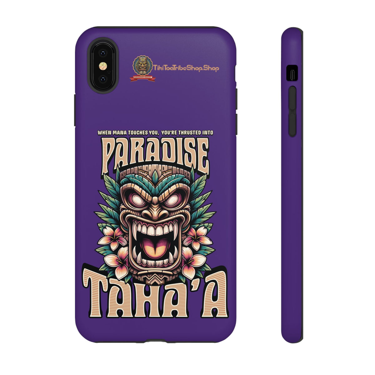 Tahaa ā Premium Shockproof Case āFierce Tikiā | Tribal Design & Maximum Protection