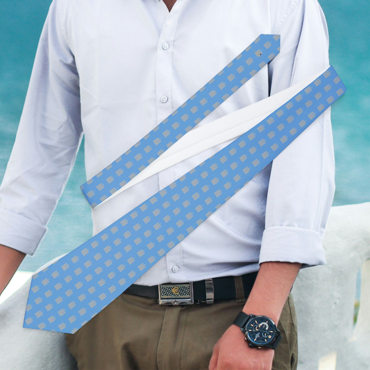 Temple & Moroni Inspiration Tie
