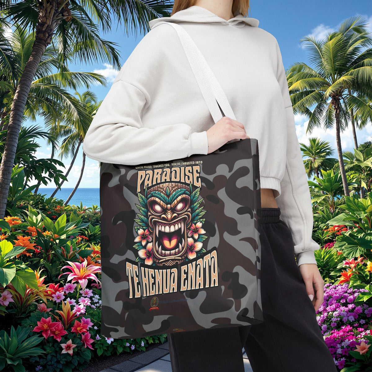 TE HENUA ENATA PARADISE Tote Bag