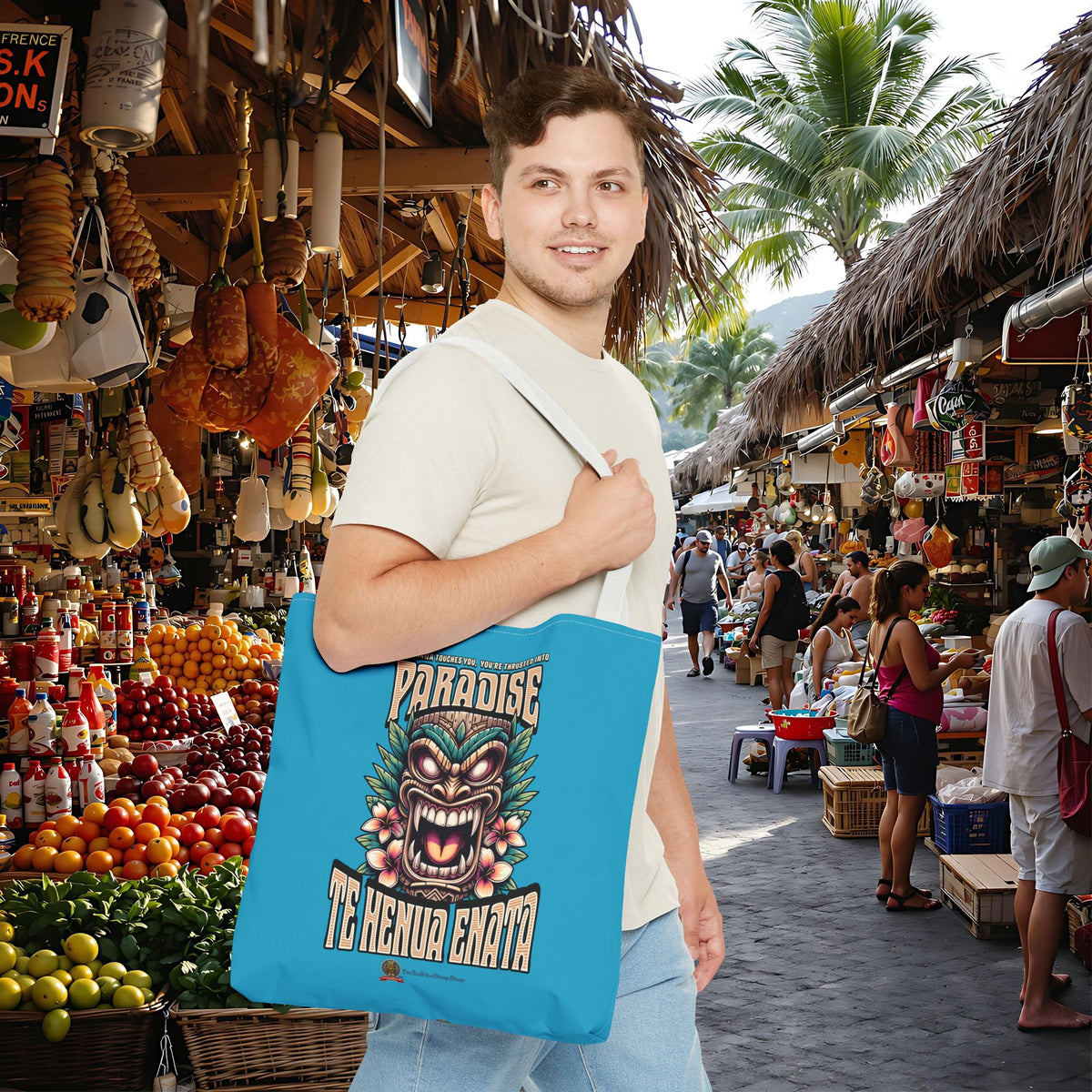 TE HENUA ENATA PARADISE Tote Bag