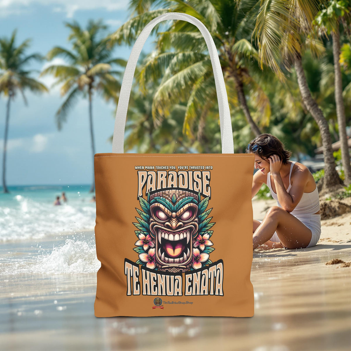 TE HENUA ENATA PARADISE Tote Bag