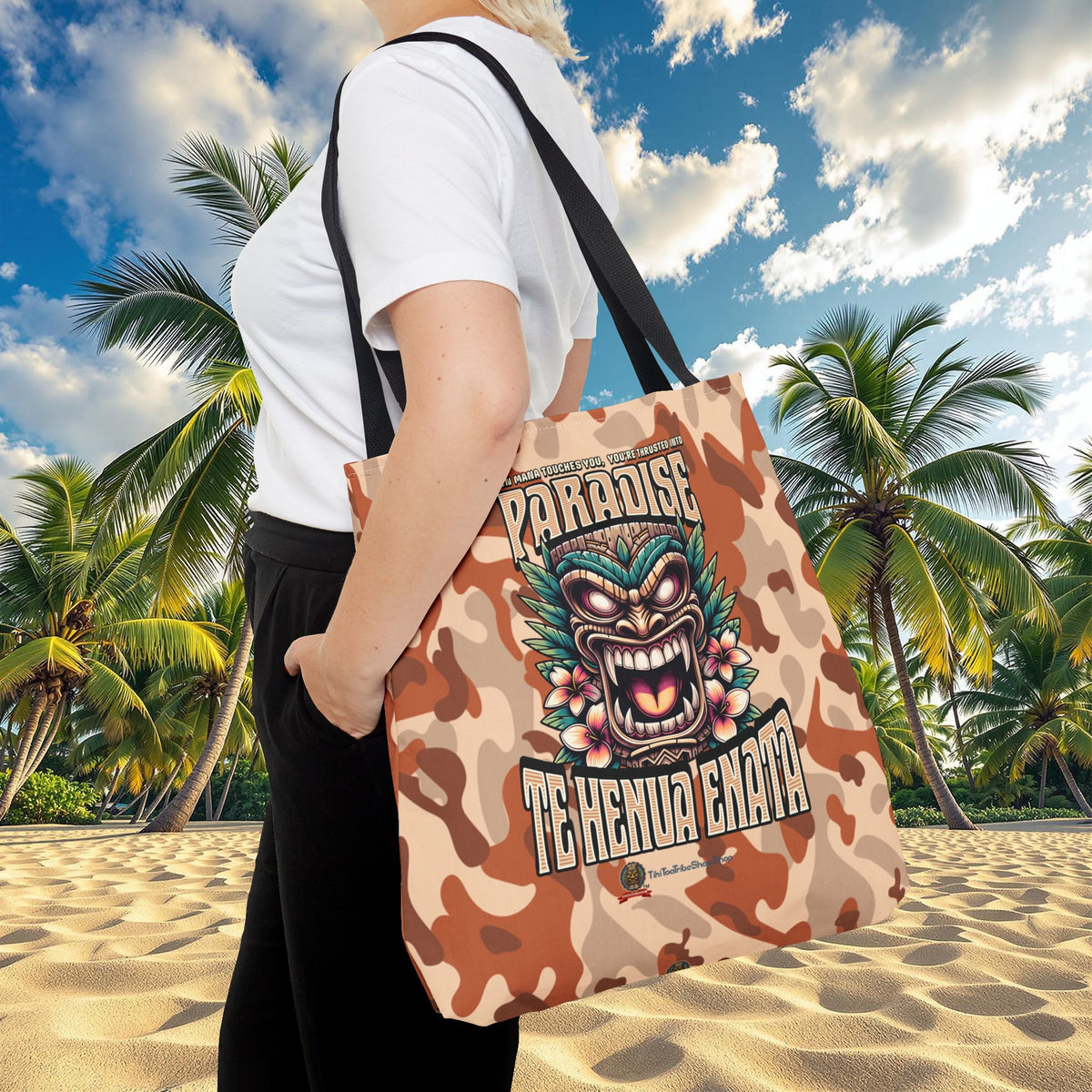 TE HENUA ENATA PARADISE Tote Bag
