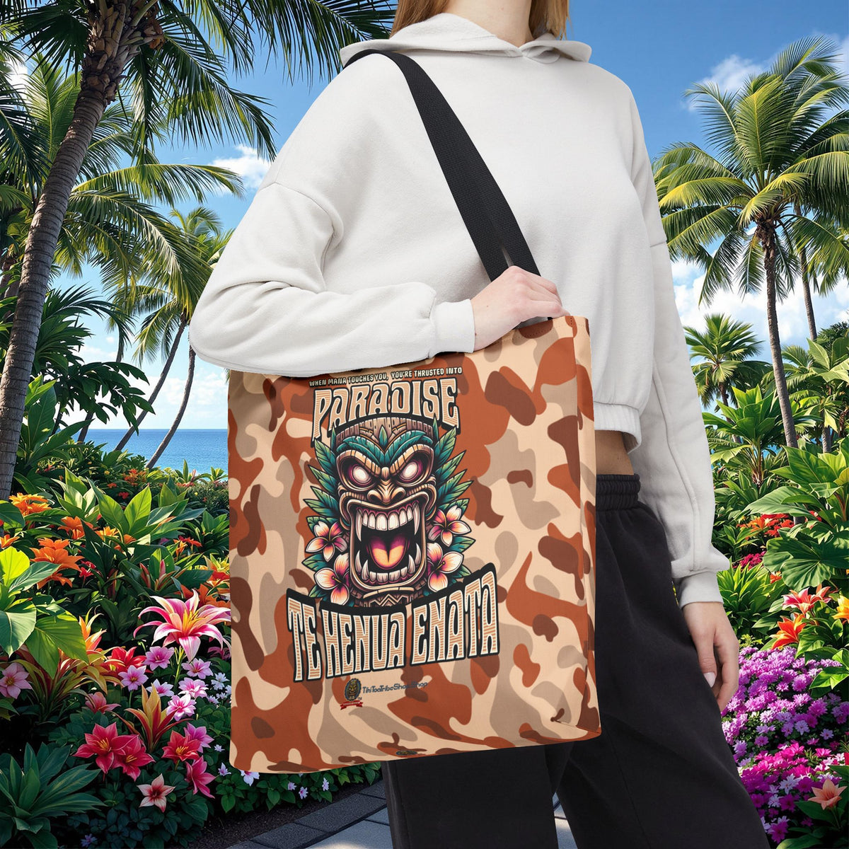 TE HENUA ENATA PARADISE Tote Bag