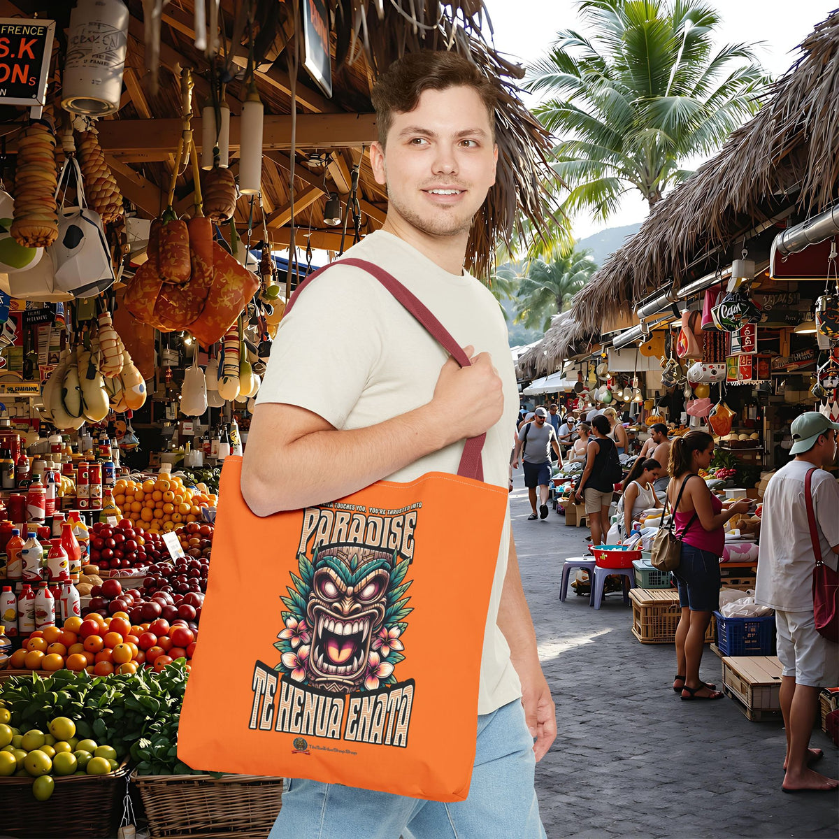 TE HENUA ENATA PARADISE Tote Bag