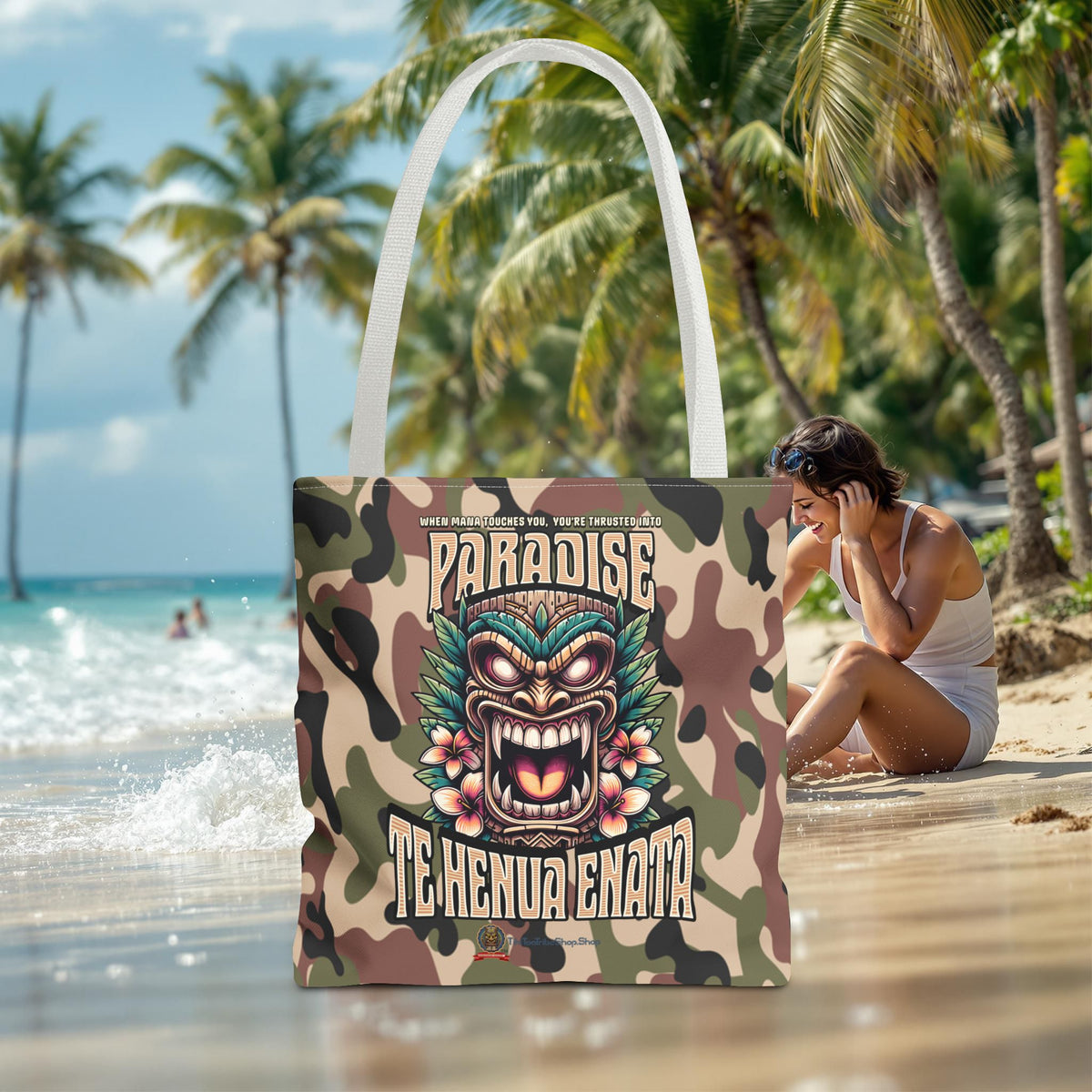 TE HENUA ENATA PARADISE Tote Bag