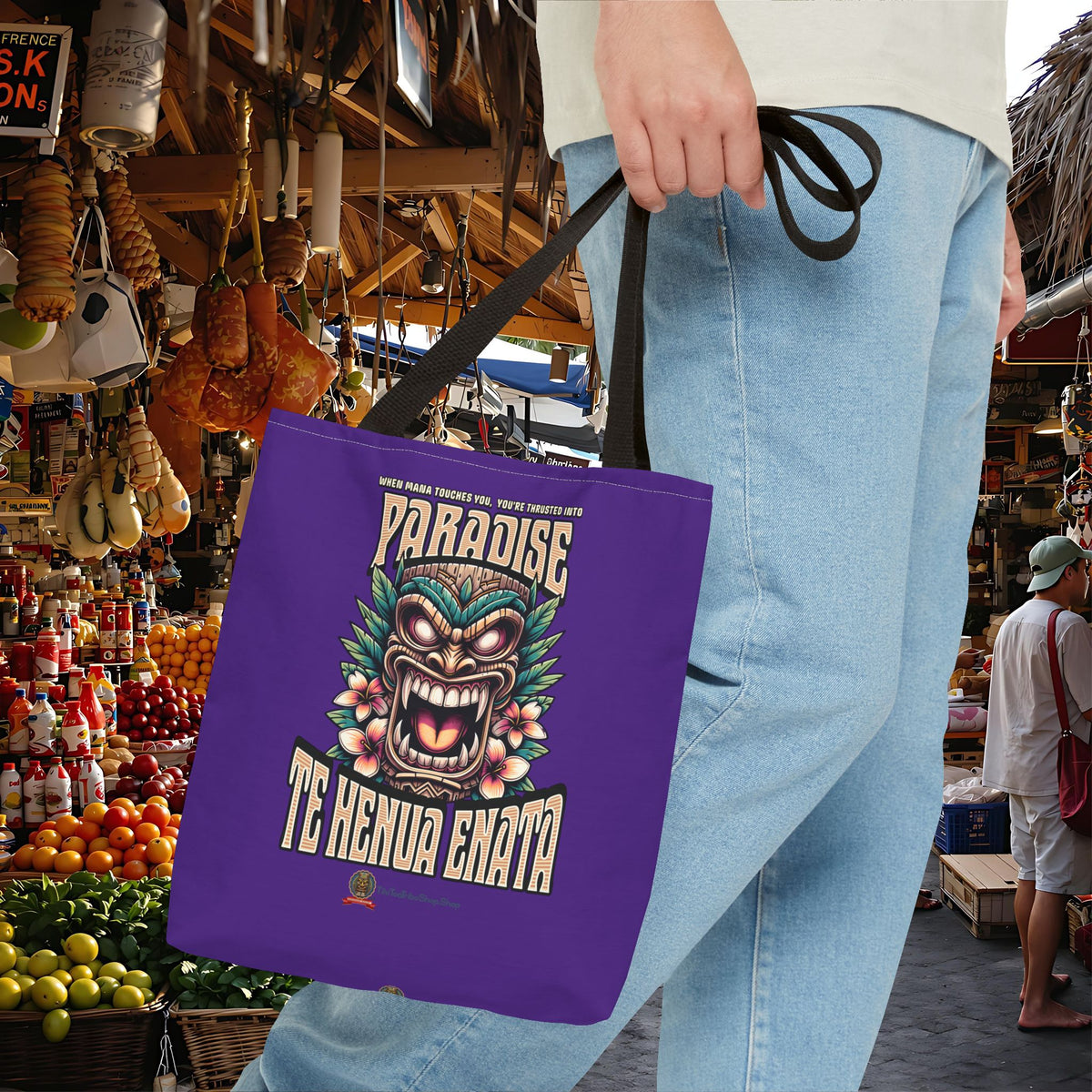 TE HENUA ENATA PARADISE Tote Bag