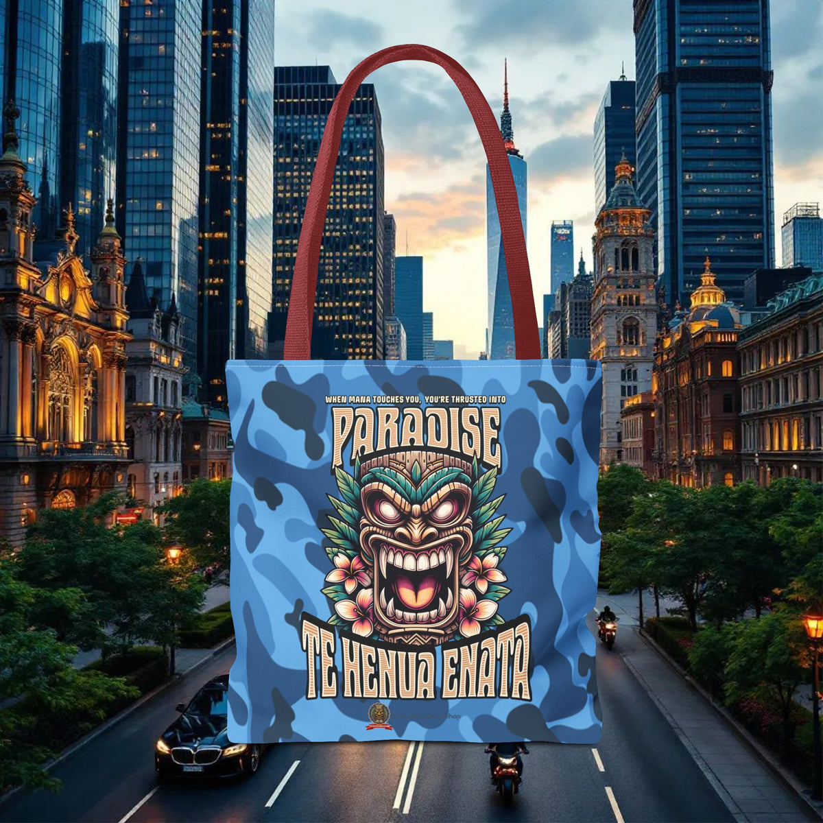 TE HENUA ENATA PARADISE Tote Bag