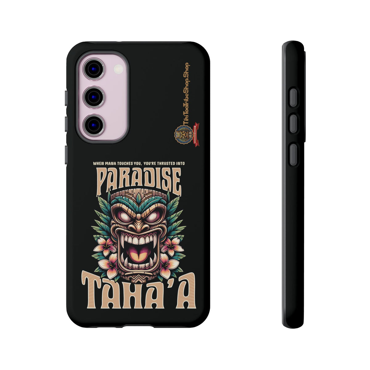 Tahaa ā Premium Shockproof Case āFierce Tikiā | Tribal Design & Maximum Protection