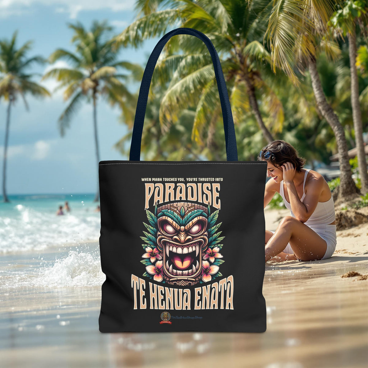 TE HENUA ENATA PARADISE Tote Bag