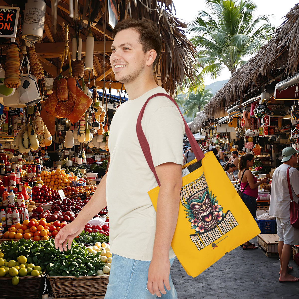 TE HENUA ENATA PARADISE Tote Bag