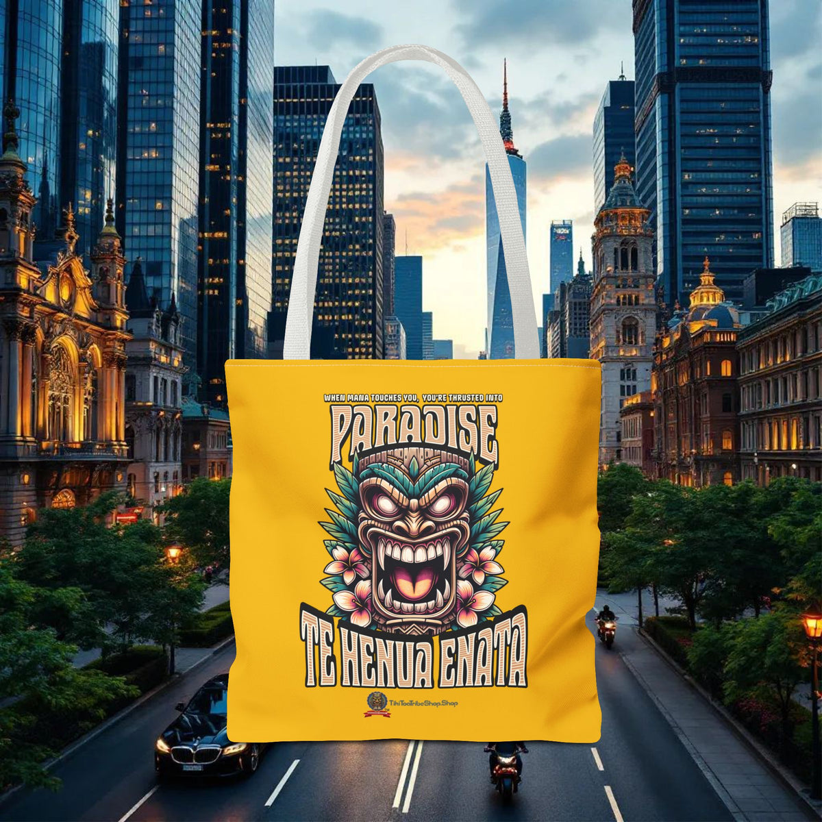 TE HENUA ENATA PARADISE Tote Bag