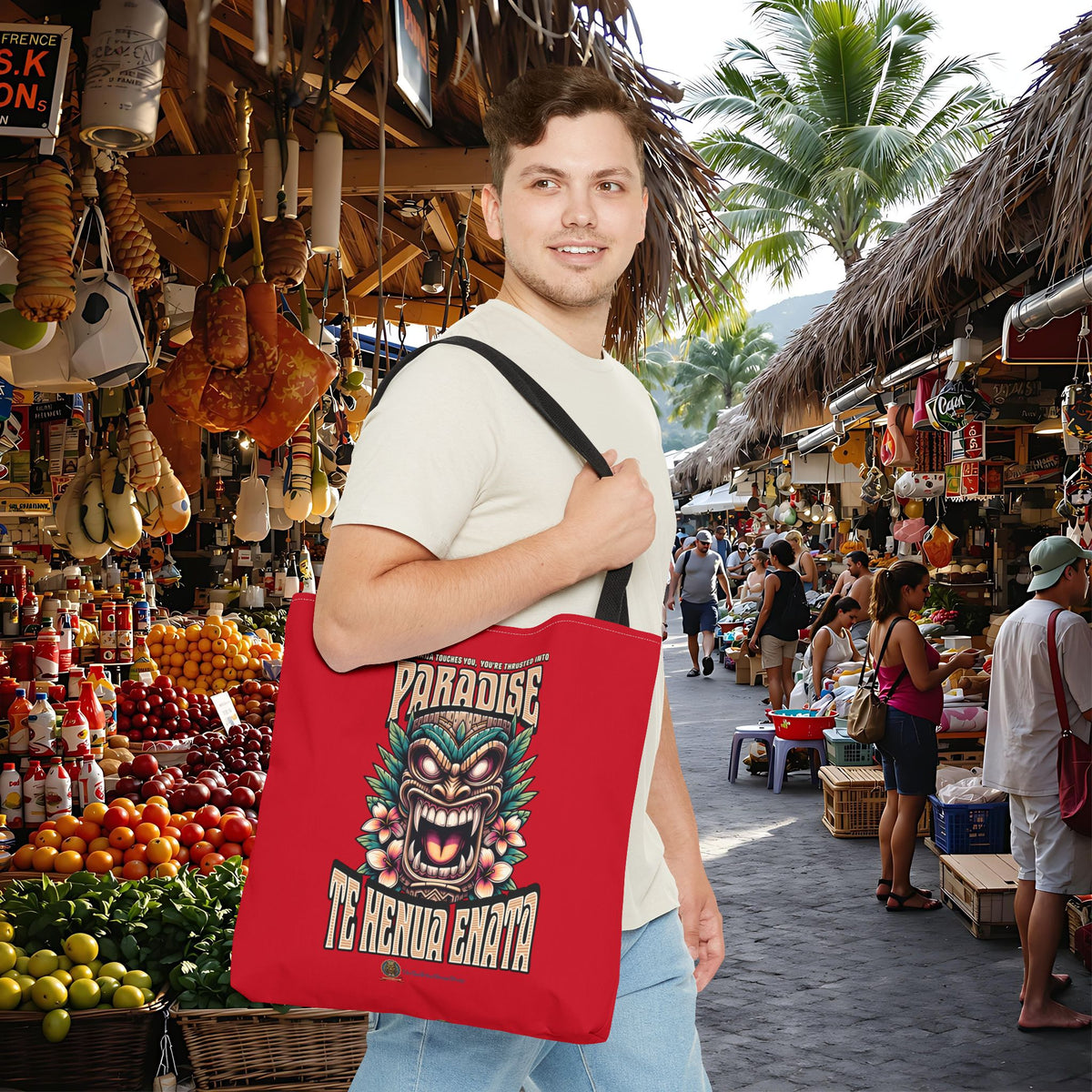 TE HENUA ENATA PARADISE Tote Bag