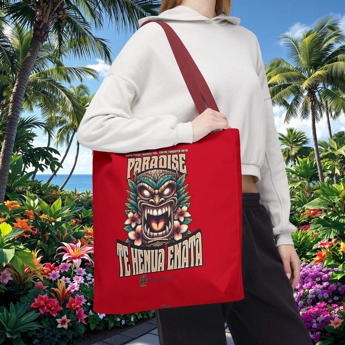 TE HENUA ENATA PARADISE Tote Bag