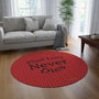 Round Rug or Wall Decor, Glitch in My Heart.exe