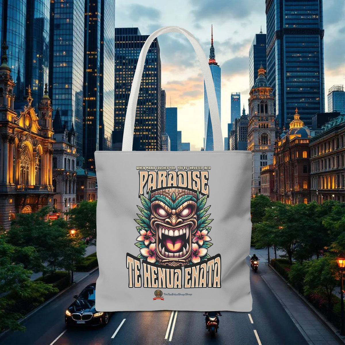 TE HENUA ENATA PARADISE Tote Bag