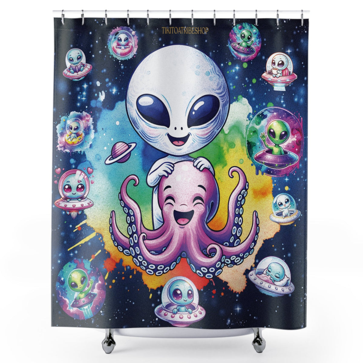 Câlin Cosmique - Alien, Poulpe & Bébé Aliens Adorables