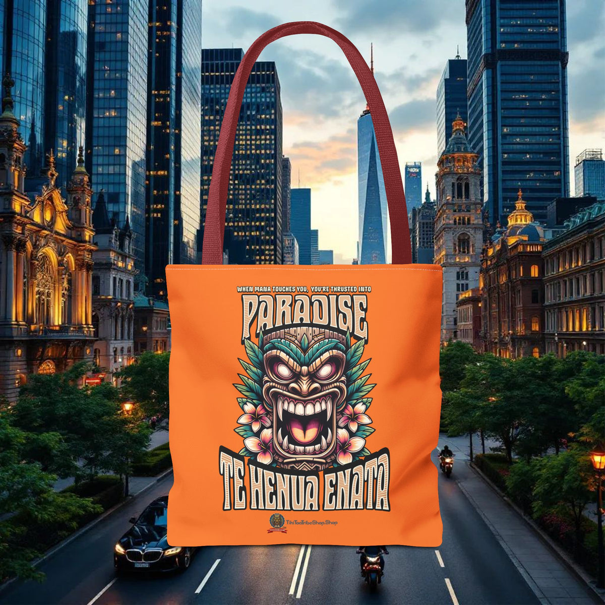 TE HENUA ENATA PARADISE Tote Bag