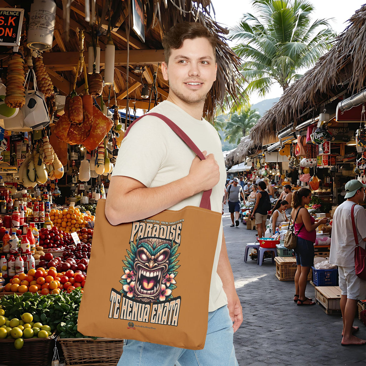 TE HENUA ENATA PARADISE Tote Bag