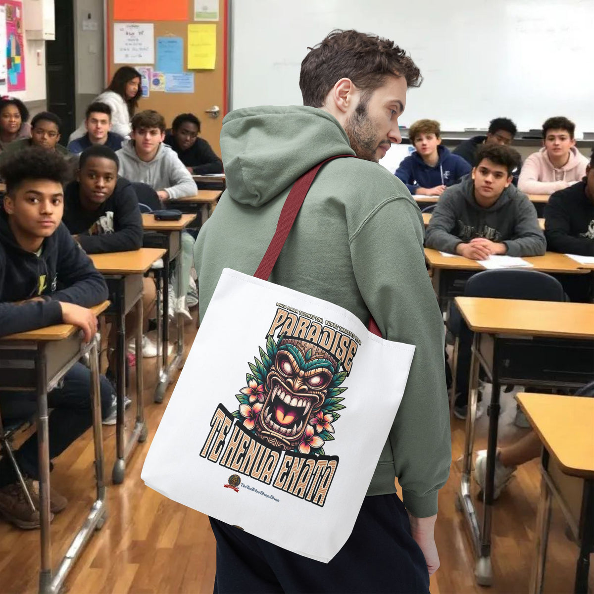 TE HENUA ENATA PARADISE Tote Bag