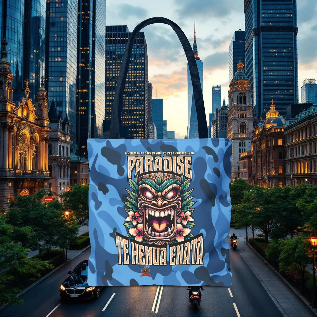 TE HENUA ENATA PARADISE Tote Bag