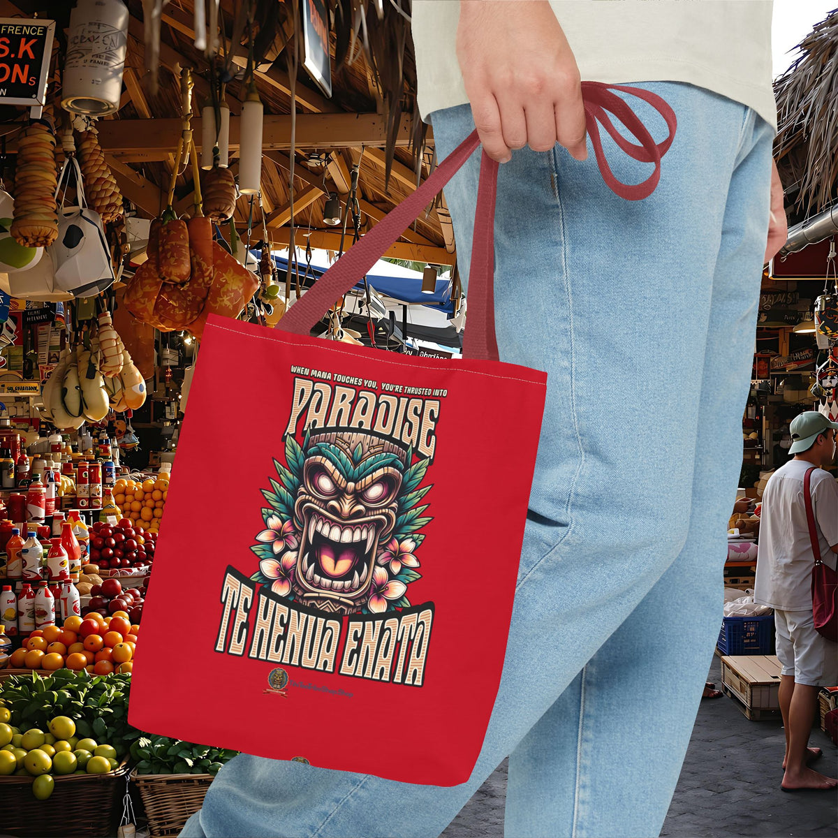 TE HENUA ENATA PARADISE Tote Bag