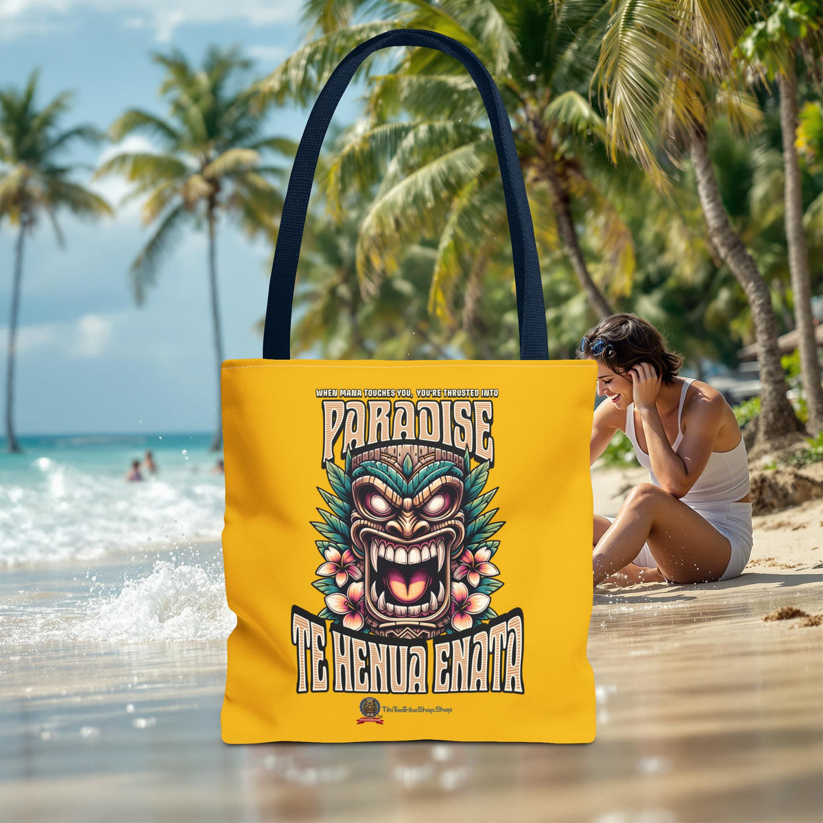 TE HENUA ENATA PARADISE Tote Bag
