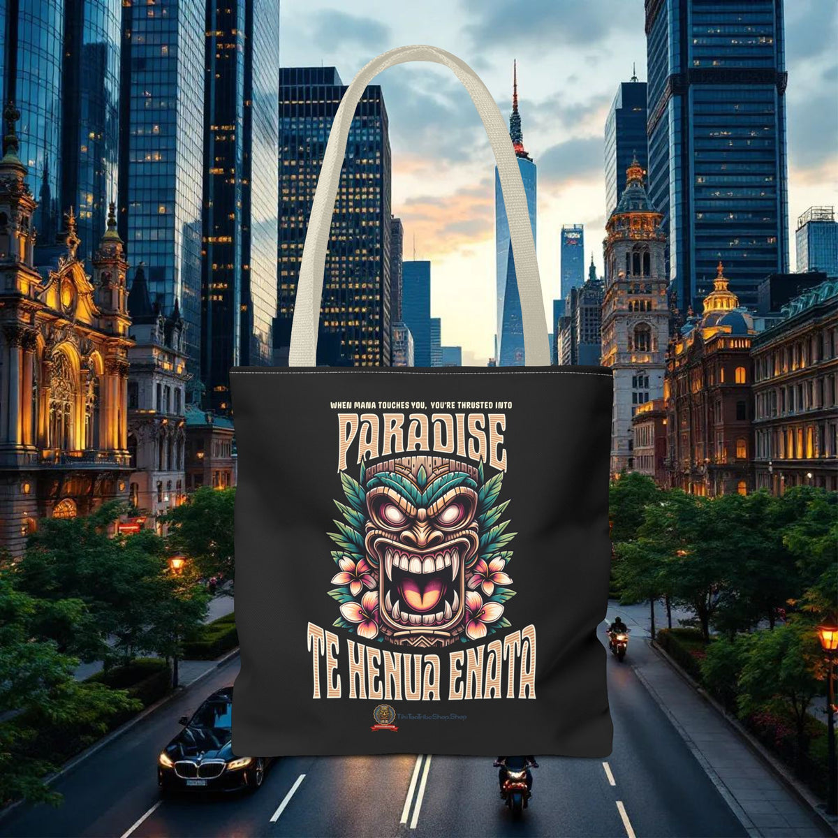 TE HENUA ENATA PARADISE Tote Bag