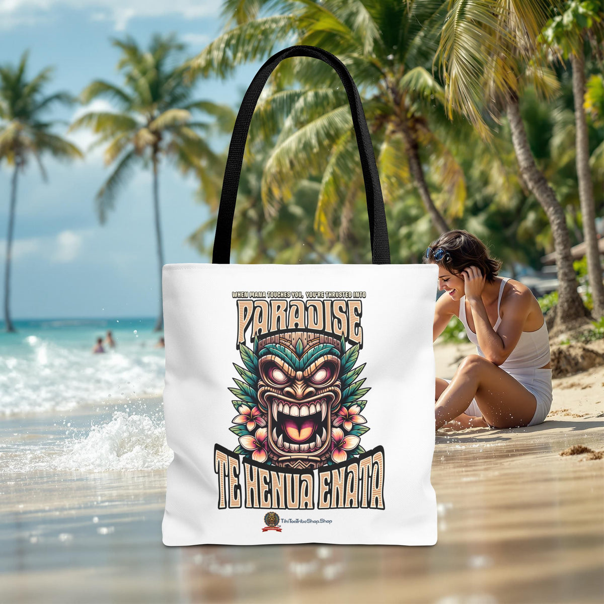 TE HENUA ENATA PARADISE Tote Bag