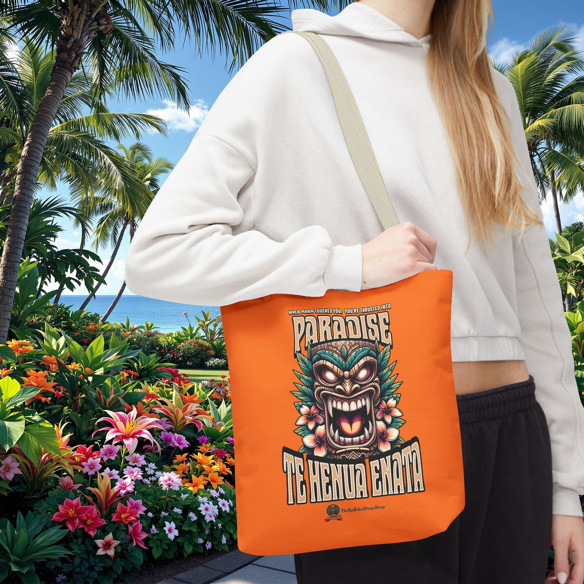 TE HENUA ENATA PARADISE Tote Bag