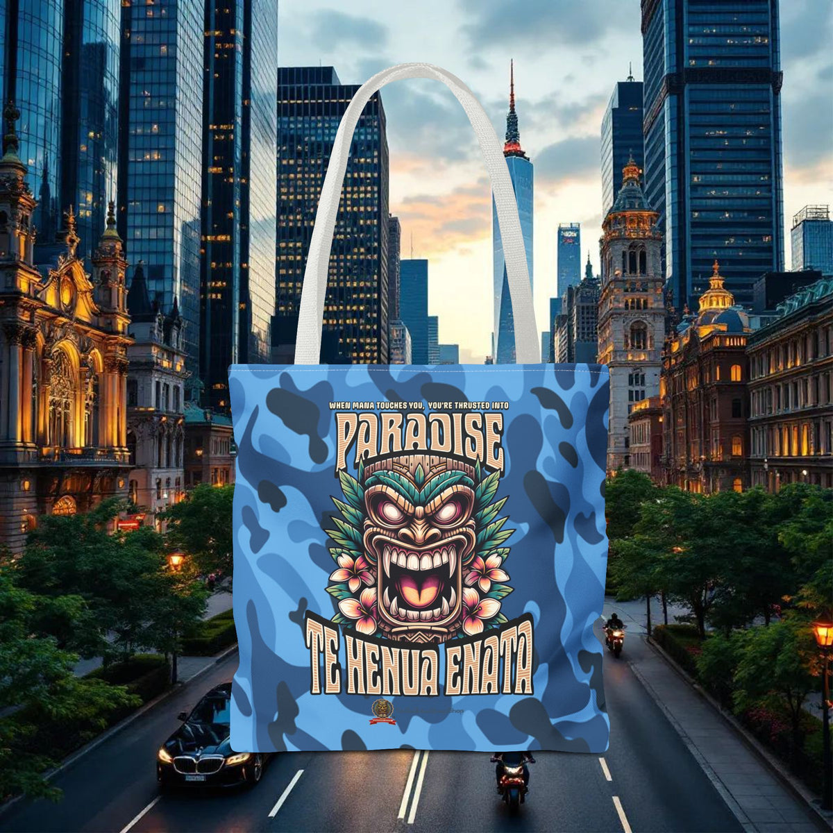 TE HENUA ENATA PARADISE Tote Bag