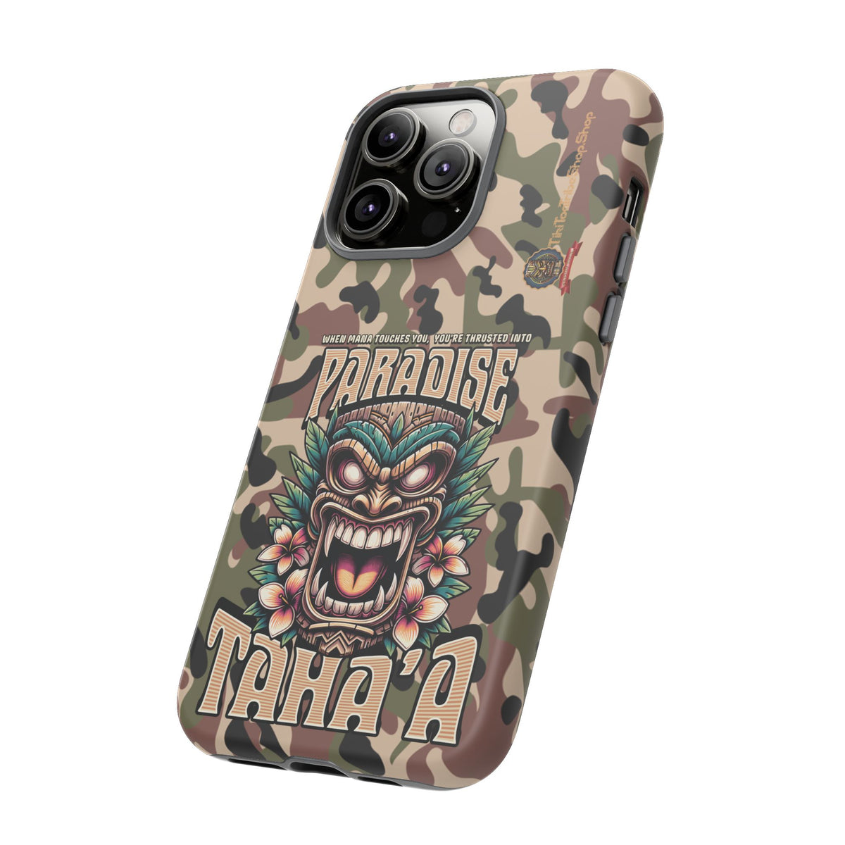 Tahaa ā Premium Shockproof Case āFierce Tikiā | Tribal Design & Maximum Protection