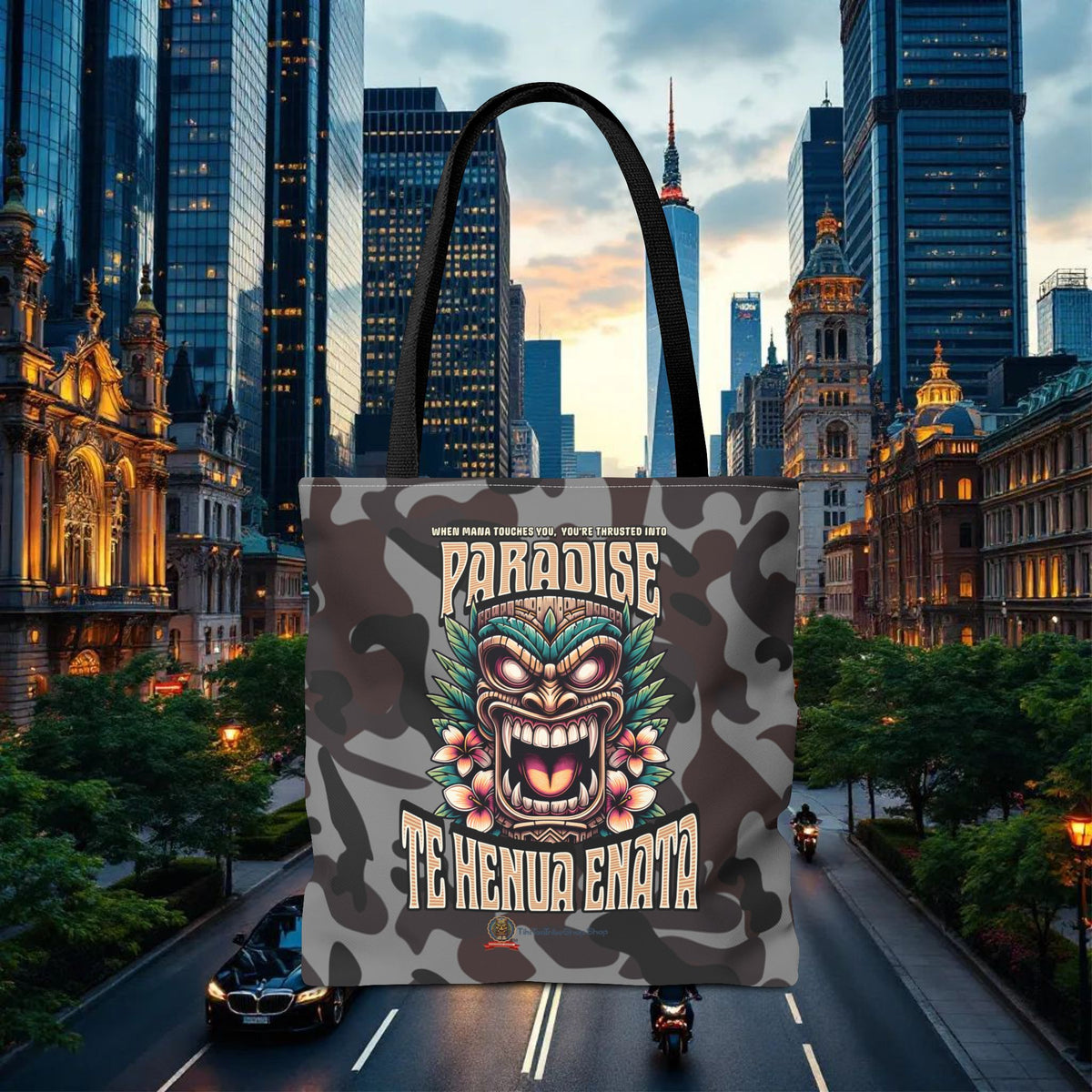 TE HENUA ENATA PARADISE Tote Bag