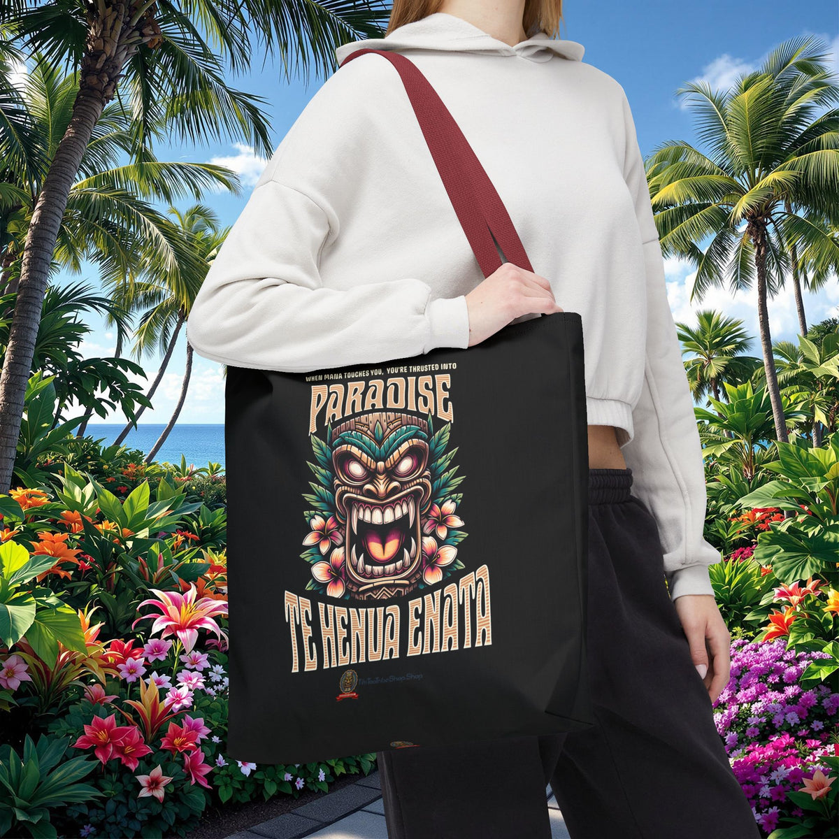 TE HENUA ENATA PARADISE Tote Bag
