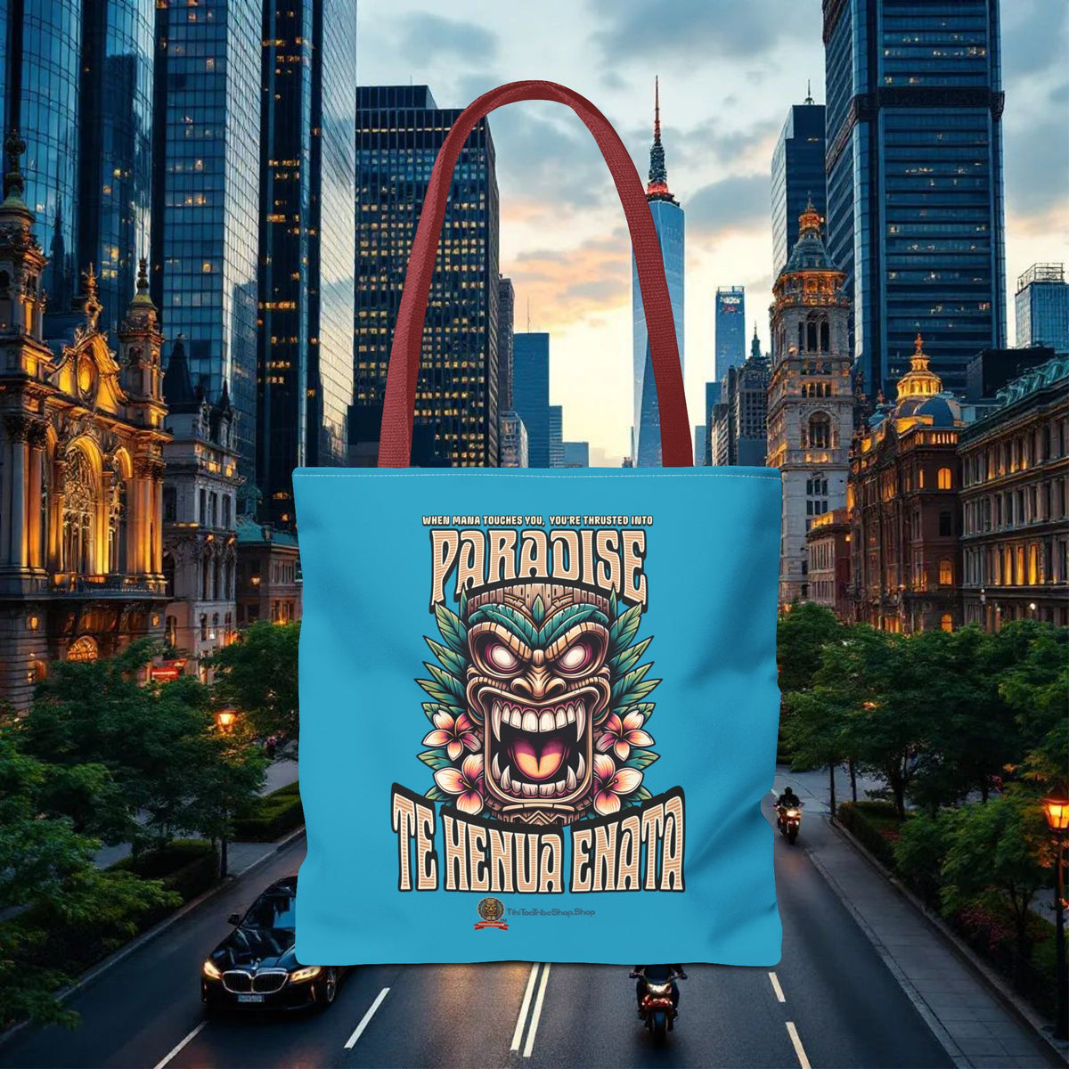 TE HENUA ENATA PARADISE Tote Bag