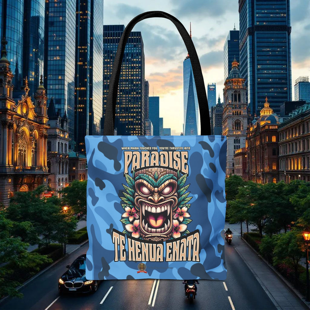 TE HENUA ENATA PARADISE Tote Bag
