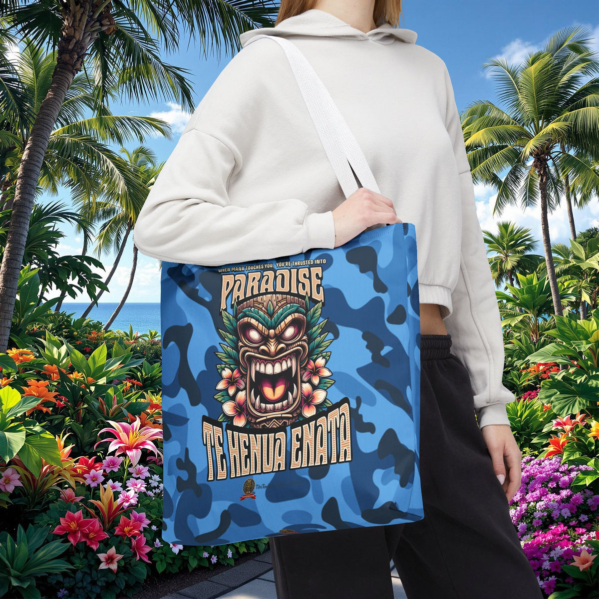 TE HENUA ENATA PARADISE Tote Bag