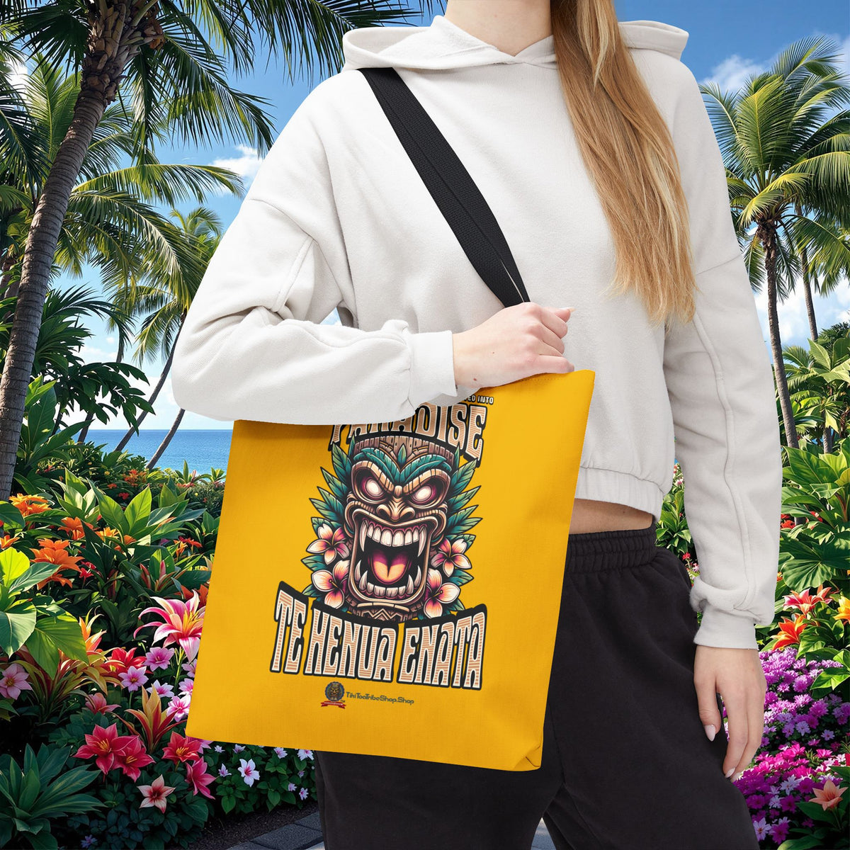 TE HENUA ENATA PARADISE Tote Bag