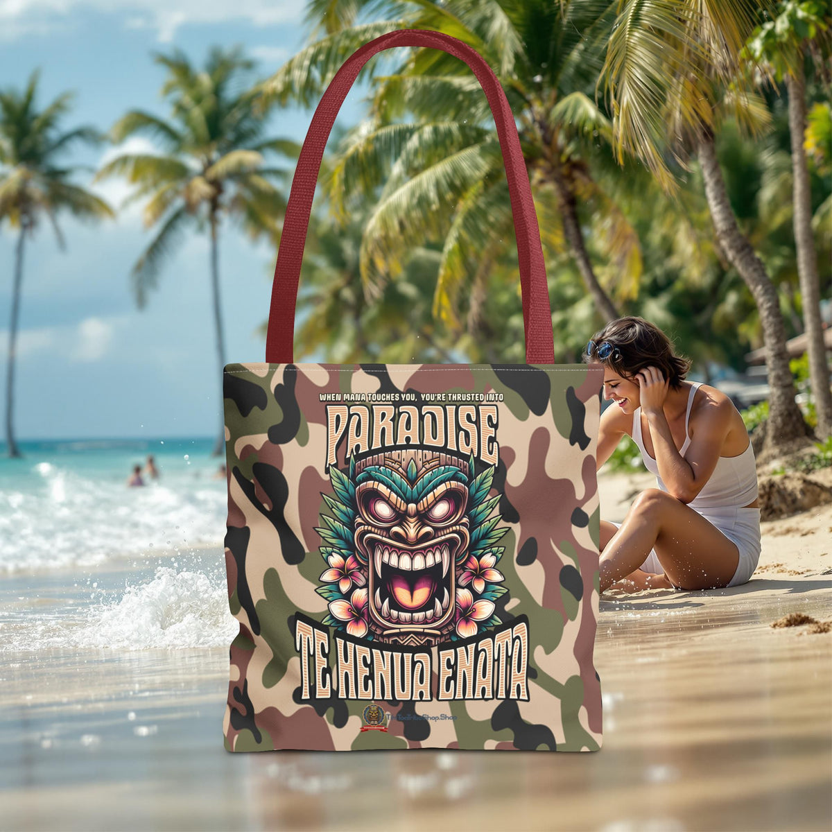 TE HENUA ENATA PARADISE Tote Bag