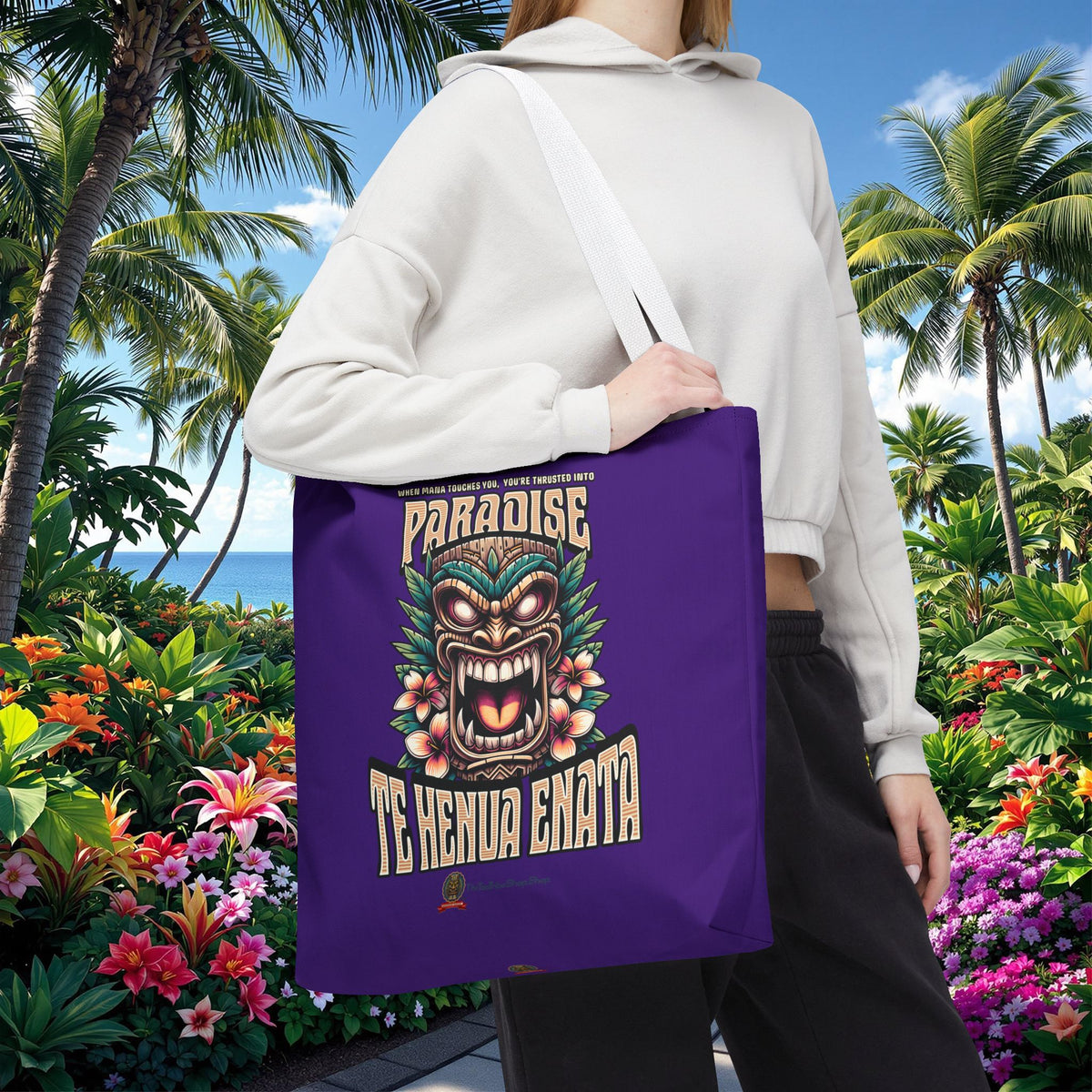 TE HENUA ENATA PARADISE Tote Bag