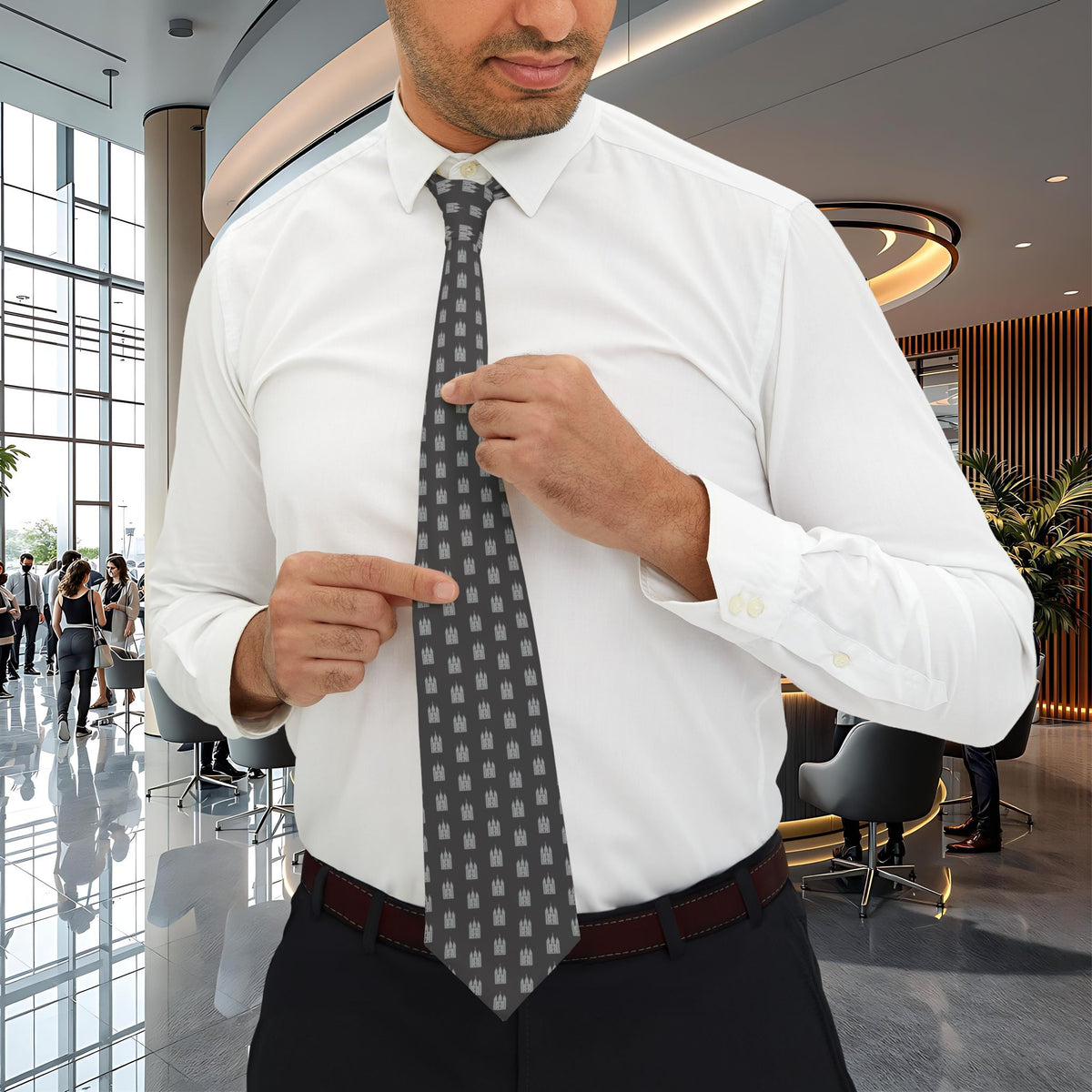 Temple & Moroni Inspiration Tie