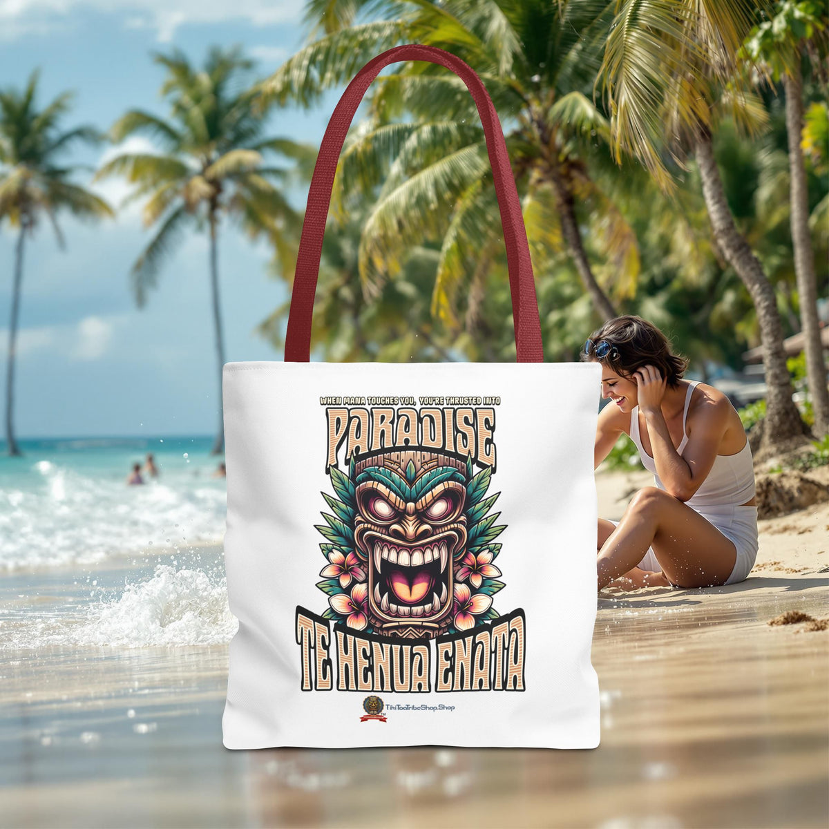 TE HENUA ENATA PARADISE Tote Bag